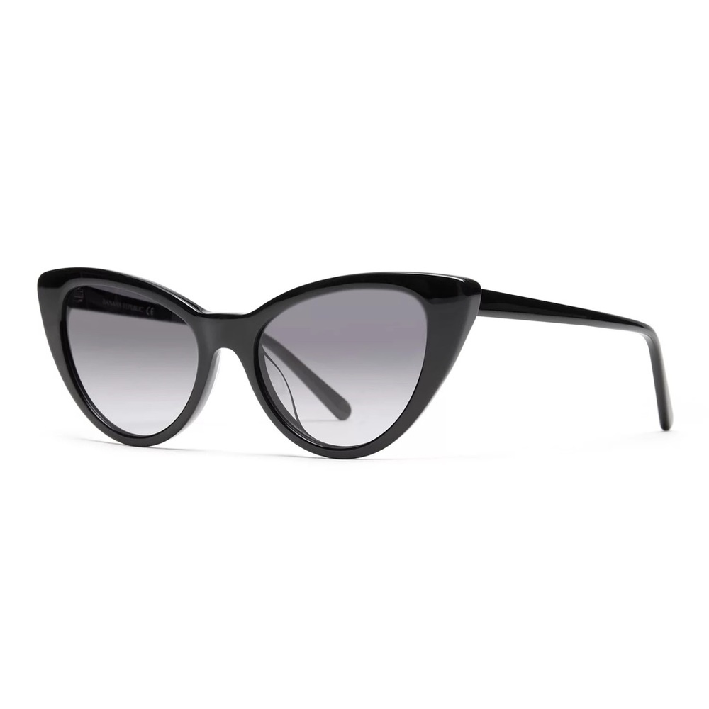 Banana Republic Halina Black Cat-Eye Sunglasses